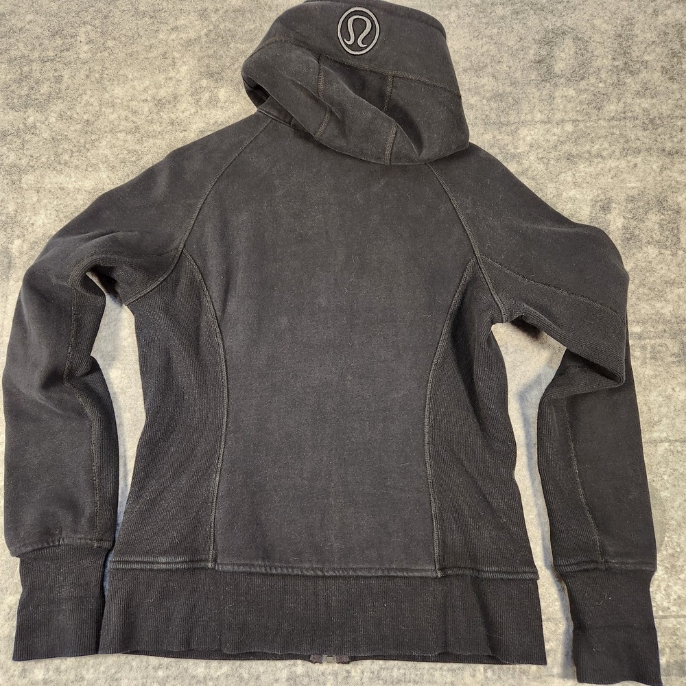 Lululemon full zip scuba hoodie black pockets Size Medium - Picture 4 of 9